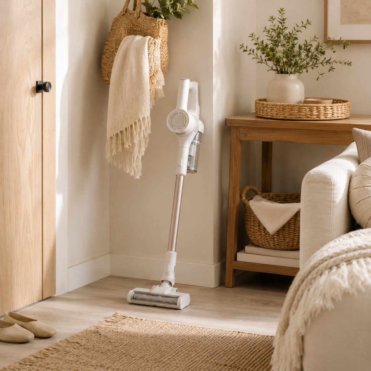 Small cordless vacuum for quick apartment cleanups