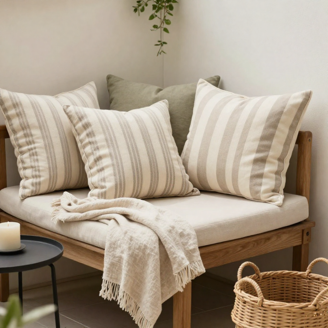 Cozy neutral living room decor finds