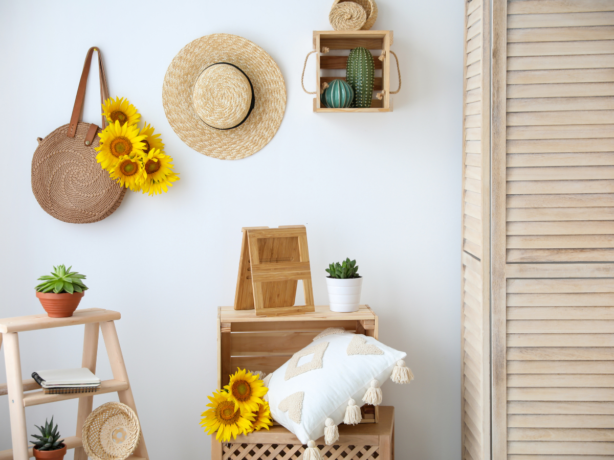 cozy seasonal decor in a small home