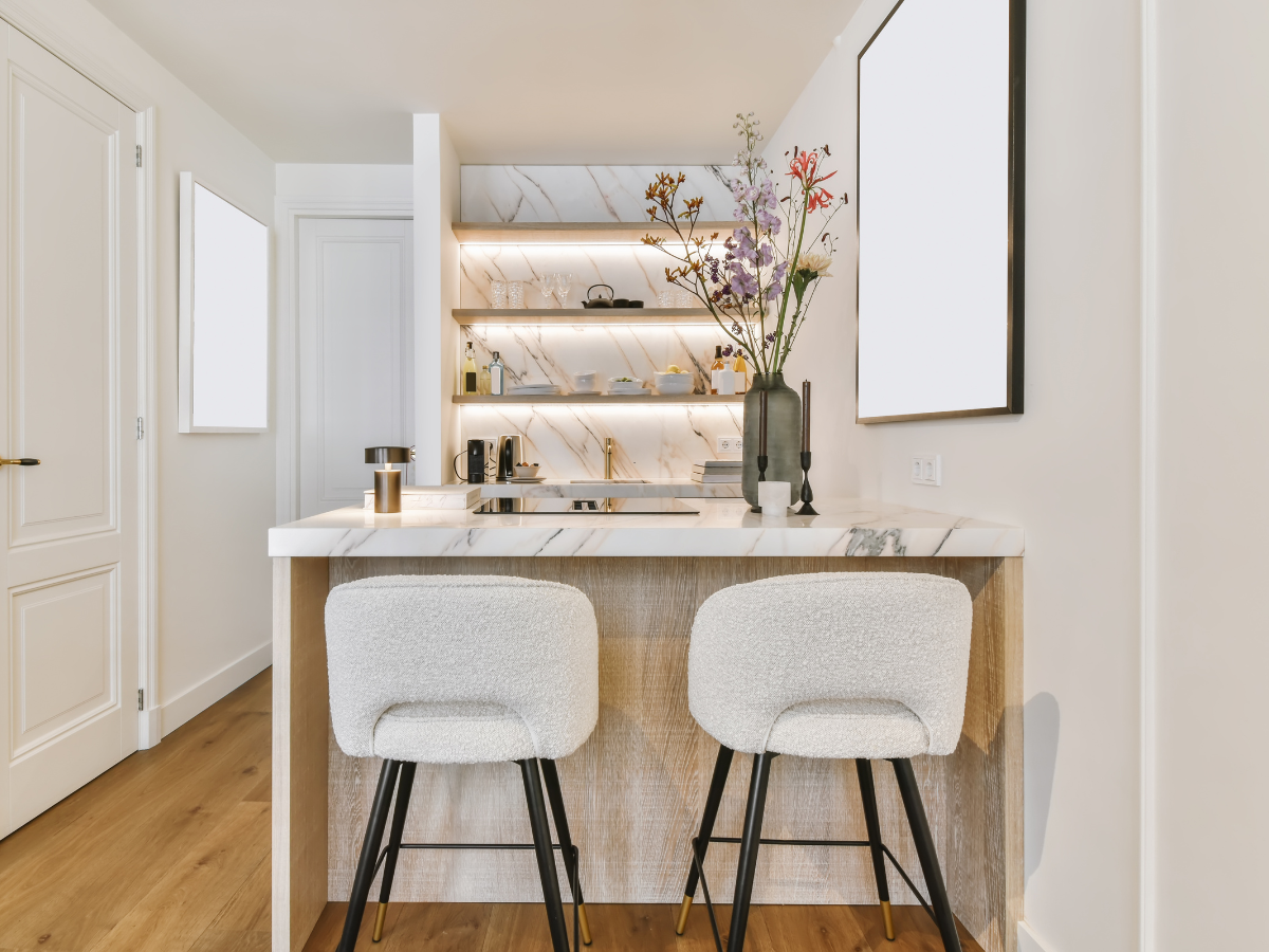 cozy small space living room with smart storage
