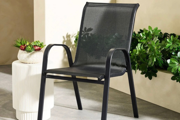 Stackable patio seating for small outdoor spaces