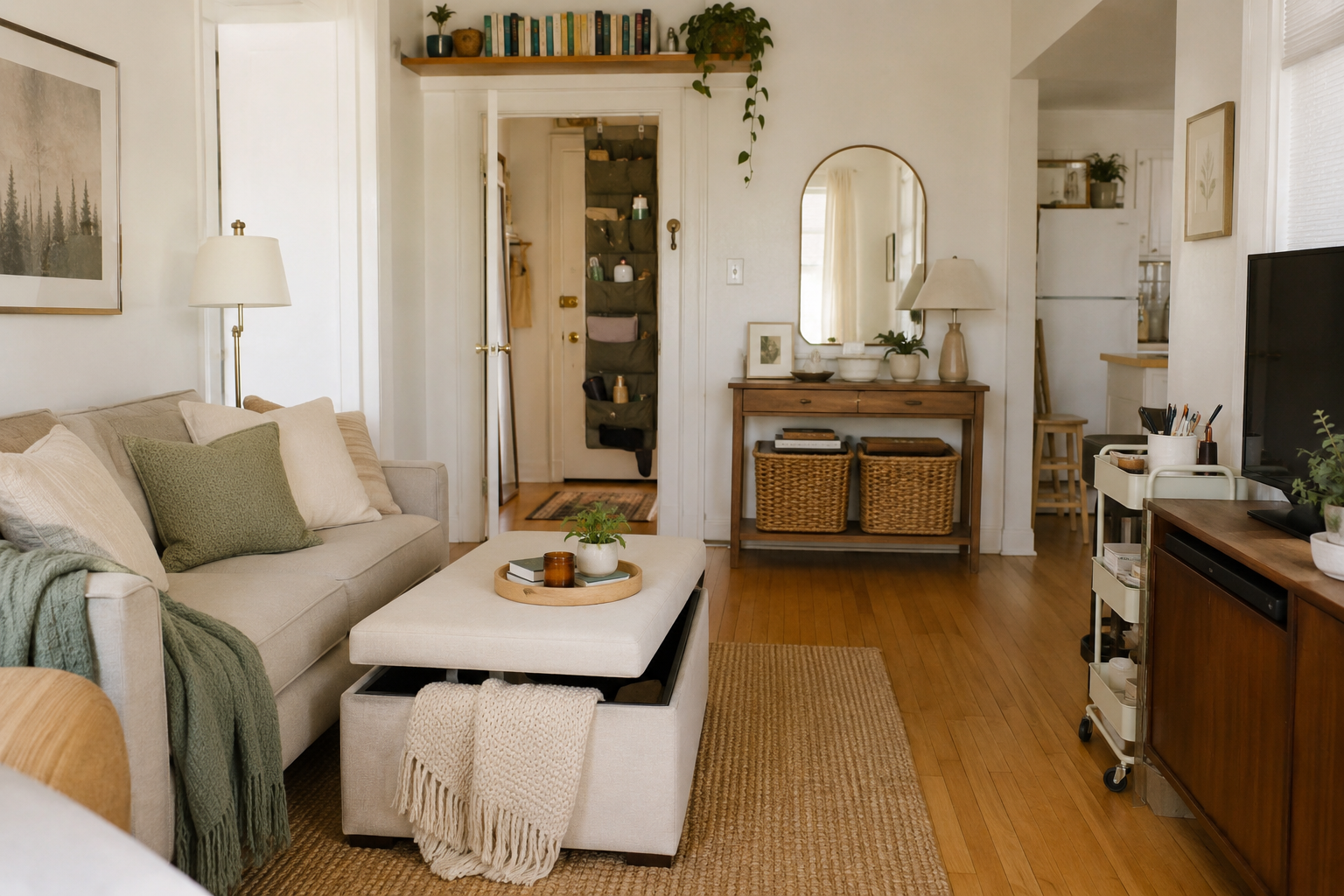 Overlooked storage ideas for a small apartment