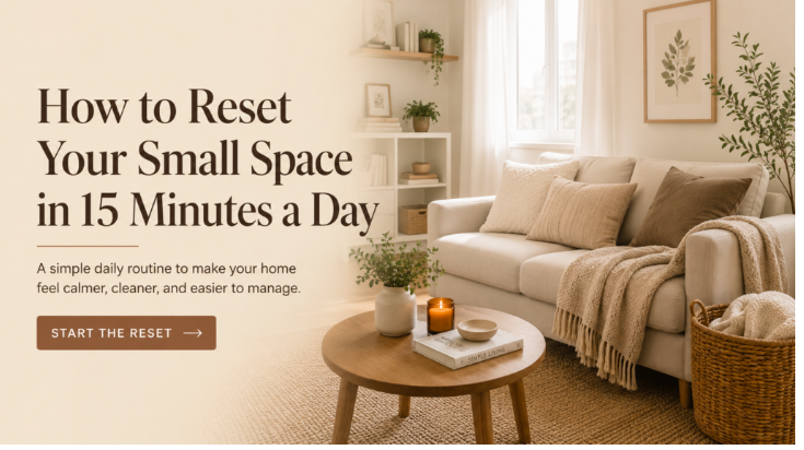How to Reset Your Small Space in 15 Minutes a Day