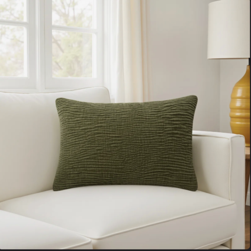 Small round side table for a reading nook
