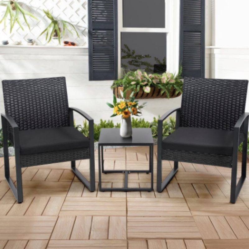 3-piece wicker patio set