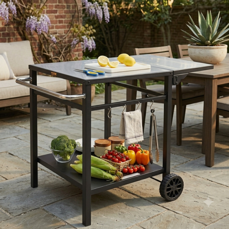 outdoor grill cart